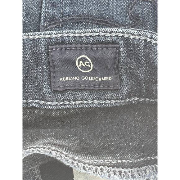 AG Adriano Goldschmied Dark Wash Blue Denim Farrah Skinny High Rise Jeans 28 - Picture 8 of 9